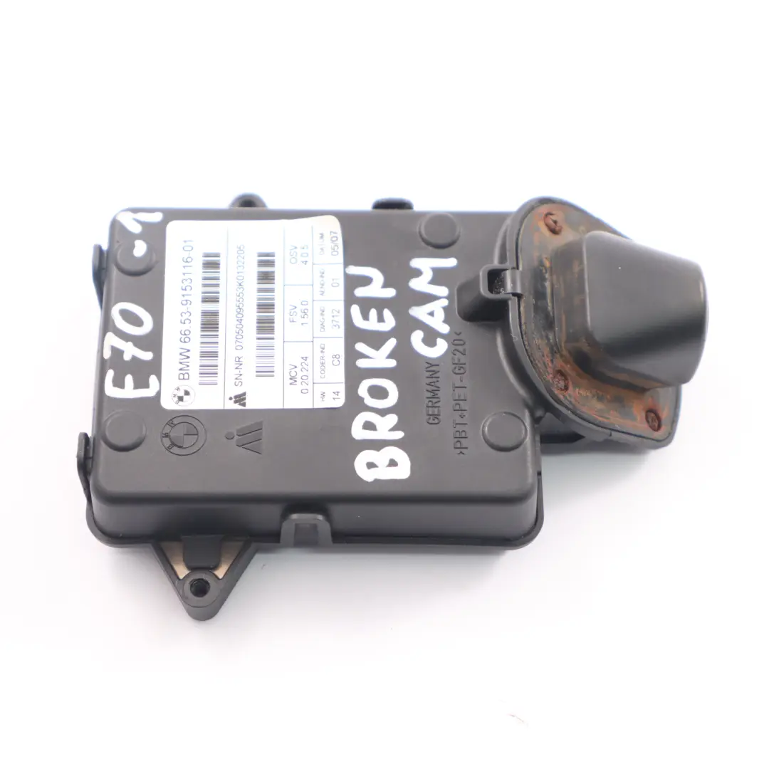 Cámara de marcha atrás Módulo de Control ROTURA para BMW X5 E70 con número de pieza 9153116 BMW X5 E70 Cámara de marcha atrás Módulo de Control ROTURA - SKU 9153116-1 - Número de pieza 9153116