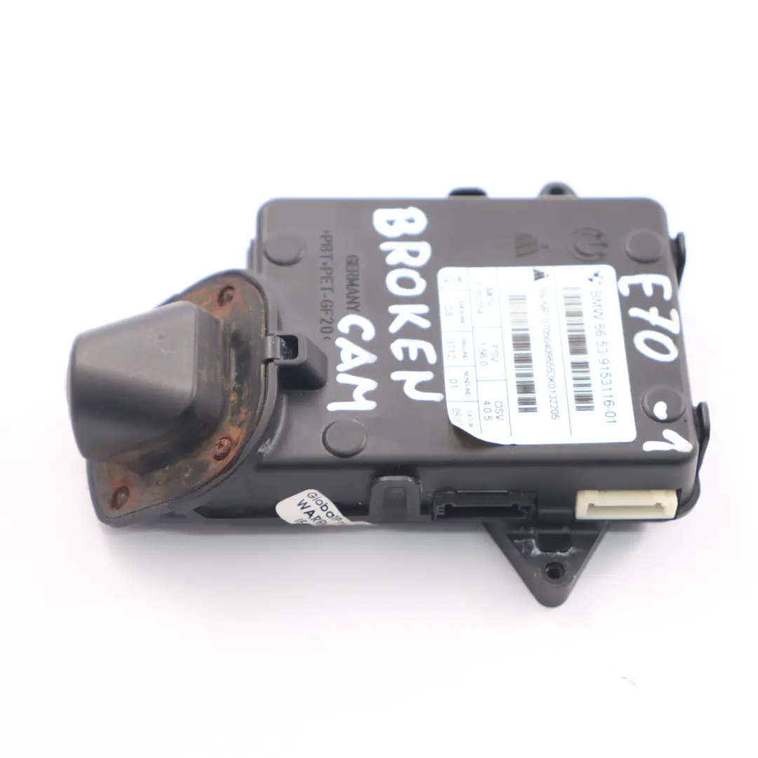 Caméra de recul Module de contrôle BROKEN pour BMW X5 E70 à propos du numéro de pièce 9153116 BMW X5 E70 Caméra de recul Module de contrôle BROKEN - SKU 9153116-1 - Numéro de pièce 9153116