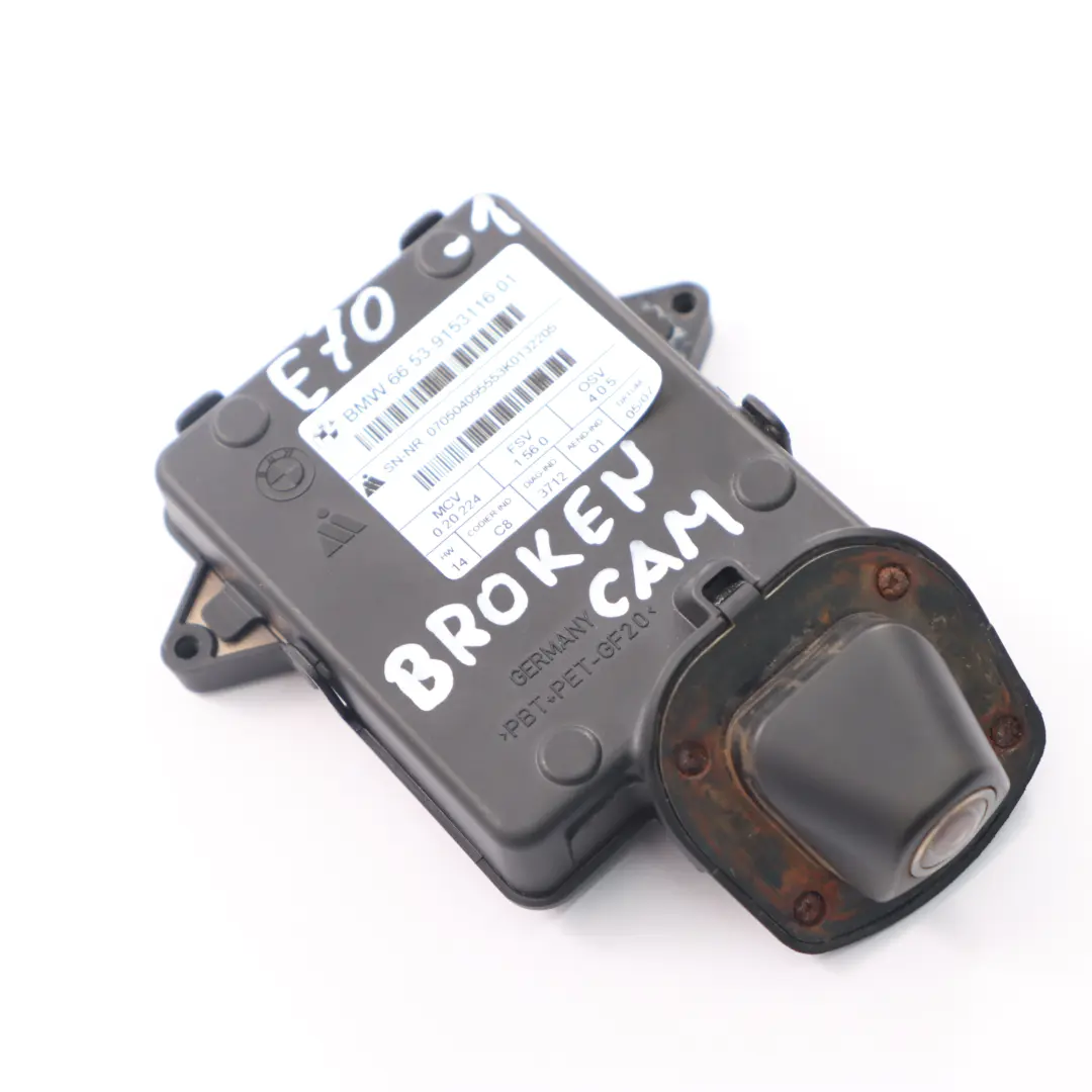 Cámara de marcha atrás Módulo de Control ROTURA para BMW X5 E70 con número de pieza 9153116 BMW X5 E70 Cámara de marcha atrás Módulo de Control ROTURA - SKU 9153116-1 - Número de pieza 9153116