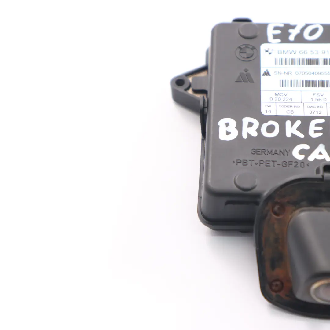 retrocamera retromarcia modulo unità di controllo ROTTO per BMW X5 E70 con numero di parte 9153116 BMW X5 E70 retrocamera retromarcia modulo unità di controllo ROTTO - SKU 9153116-1 - Numero di parte 9153116