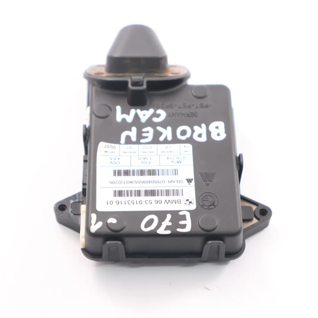 Caméra de recul Module de contrôle BROKEN pour BMW X5 E70 à propos du numéro de pièce 9153116 BMW X5 E70 Caméra de recul Module de contrôle BROKEN - SKU 9153116-1 - Numéro de pièce 9153116