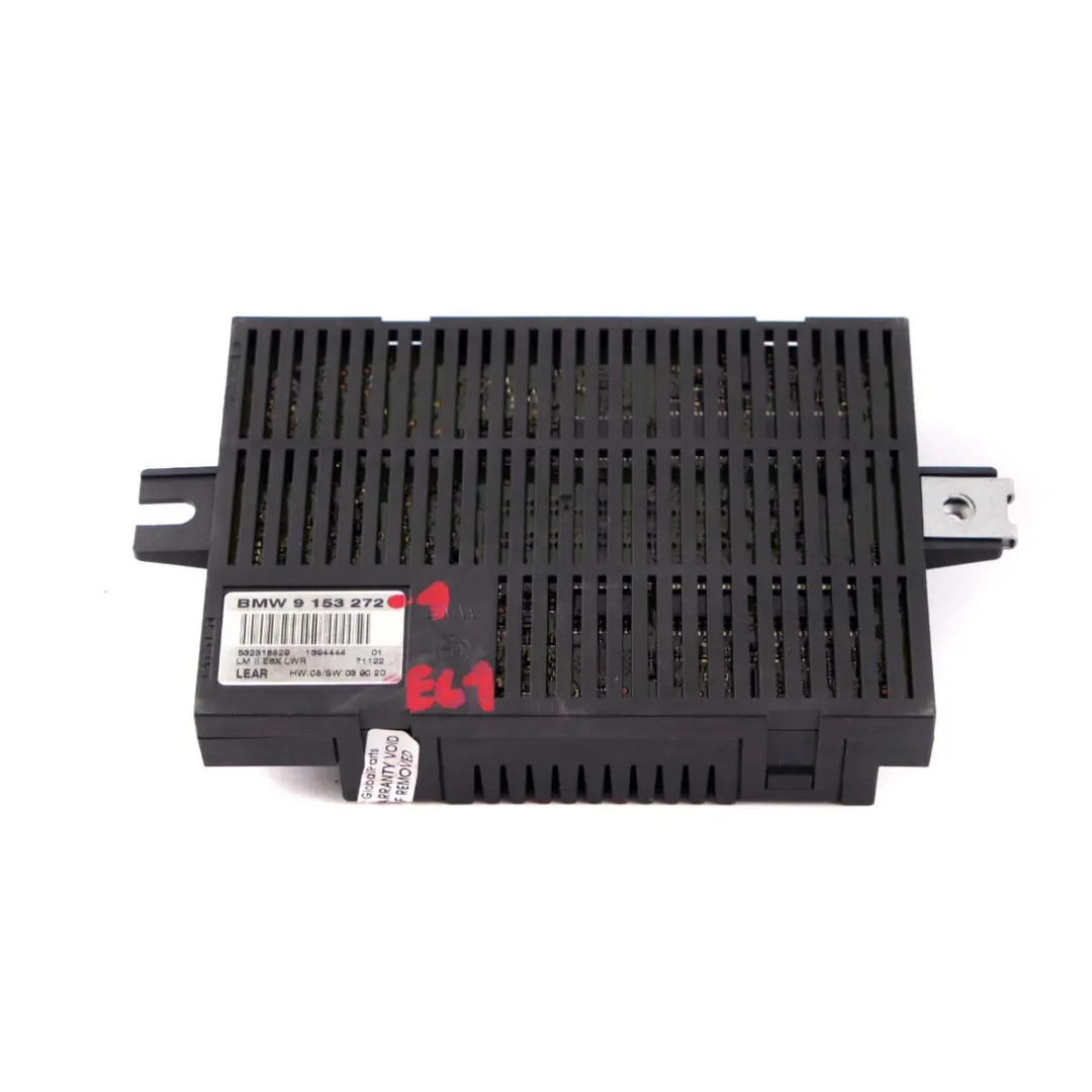 Light Control Module Unit LM2 LMII E6X LWR Lear to BMW 5 Series E61 with Part number 9153272 BMW 5 Series E61 Light Control Module Unit LM2 LMII E6X LWR Lear - SKU 9153272-1 - Part number 9153272