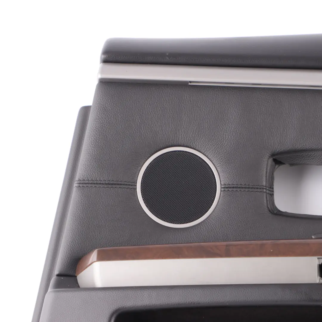 Door Card Rear Right O/S Door Lining Trim Panel Black Leather Pearl to BMW E65 E66 with Part number 9153542 BMW E65 E66 Door Card Rear Right O/S Door Lining Trim Panel Black Leather Pearl - SKU 9153542 - Part number 9153542