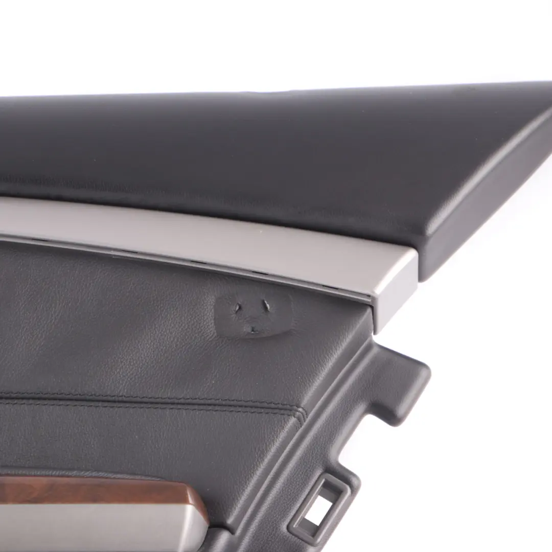 Door Card Rear Right O/S Door Lining Trim Panel Black Leather Pearl to BMW E65 E66 with Part number 9153542 BMW E65 E66 Door Card Rear Right O/S Door Lining Trim Panel Black Leather Pearl - SKU 9153542 - Part number 9153542