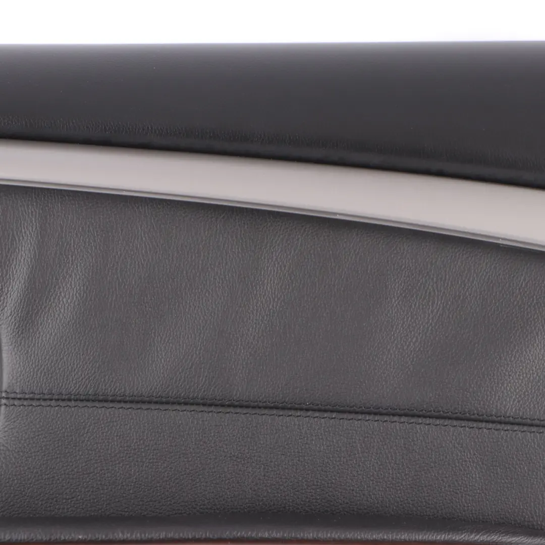 Door Card Rear Right O/S Door Lining Trim Panel Black Leather Pearl to BMW E65 E66 with Part number 9153542 BMW E65 E66 Door Card Rear Right O/S Door Lining Trim Panel Black Leather Pearl - SKU 9153542 - Part number 9153542