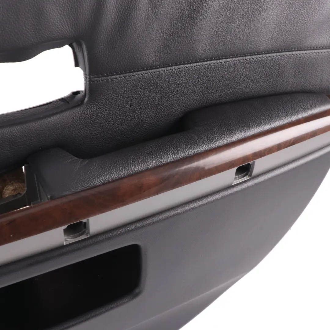 BMW E65 E66 Door Card Rear Right O/S Door Lining Trim Panel Black Leather Pearl - SKU 9153542 - Part number 9153542