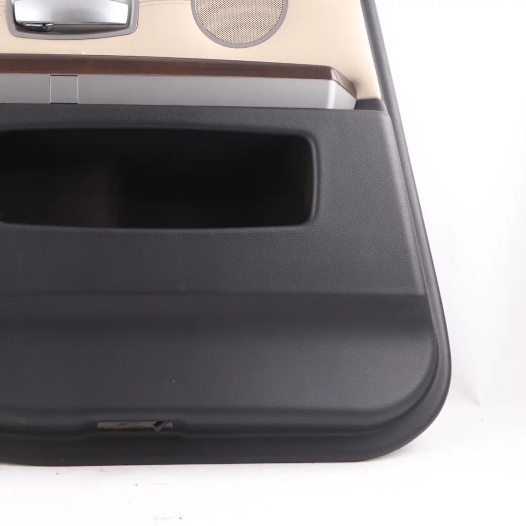BMW E65 E66 Door Card Rear Left N/S Lining Trim Panel Leather Pearl Beige - SKU 9153547 - Part number 9153547
