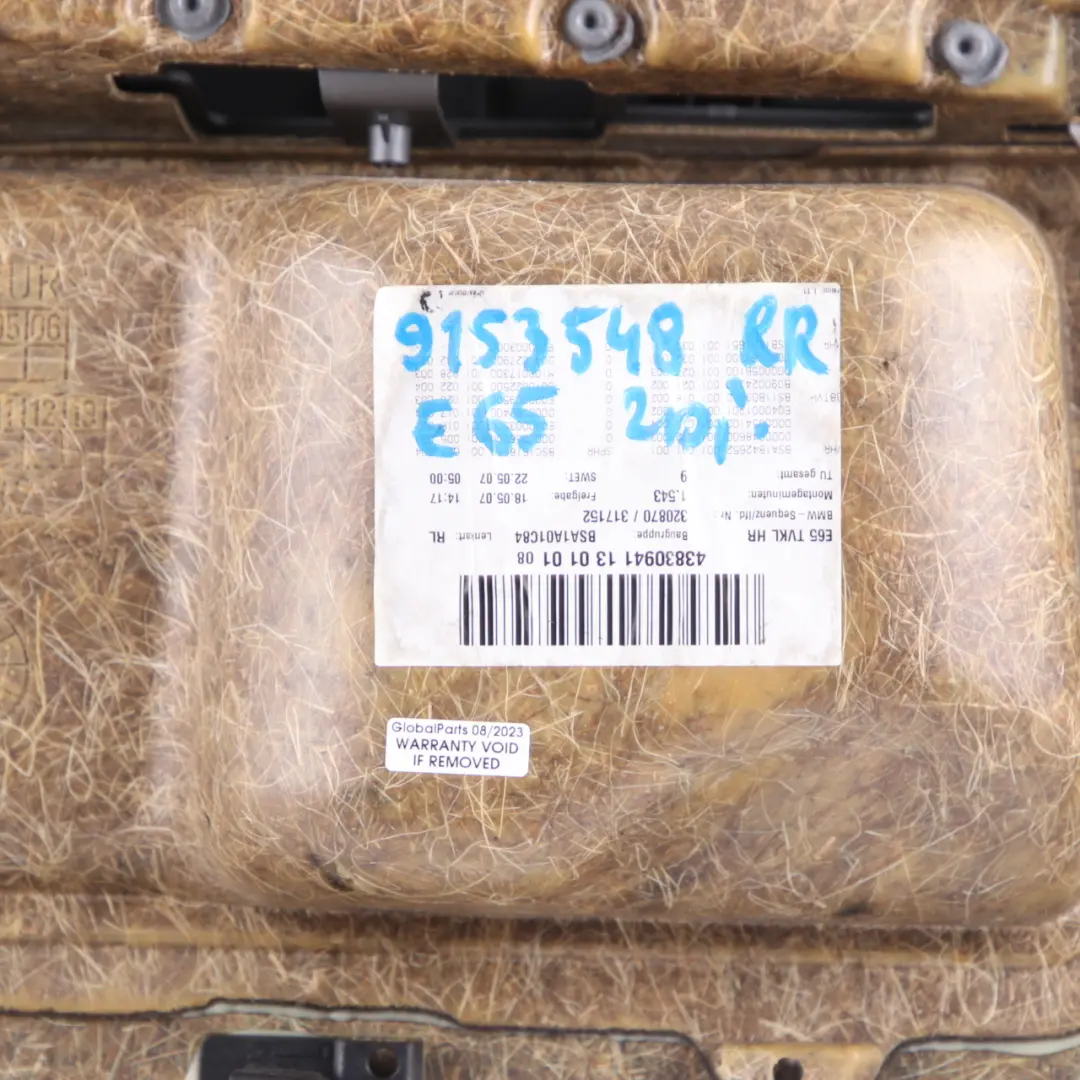 Door Card Rear Right O/S Lining Trim Panel Leather Pearl Beige to BMW E65 E66 with Part number 9153548 BMW E65 E66 Door Card Rear Right O/S Lining Trim Panel Leather Pearl Beige - SKU 9153548 - Part number 9153548