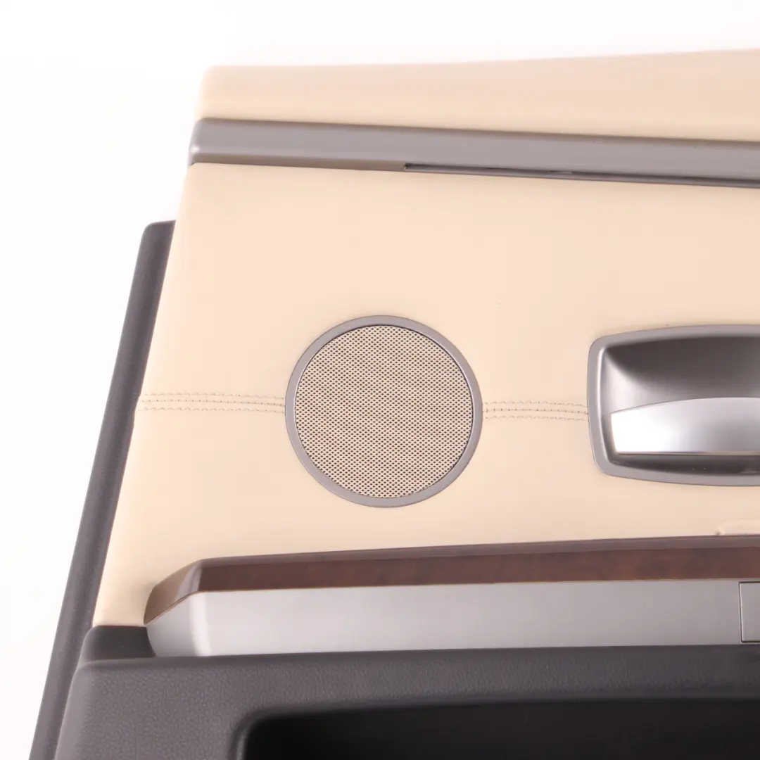 BMW E65 E66 Door Card Rear Right O/S Lining Trim Panel Leather Pearl Beige - SKU 9153548 - Part number 9153548