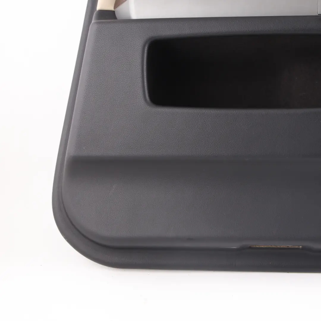 BMW E65 E66 Door Card Rear Right O/S Lining Trim Panel Leather Pearl Beige - SKU 9153548 - Part number 9153548