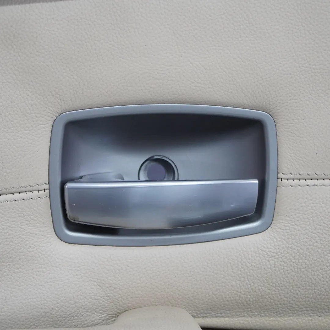 BMW E65 E66 Türkarte hinten links Türverkleidung Stafel Leder Creme Beige - SKU 9153601 - Teilenummer 9153601