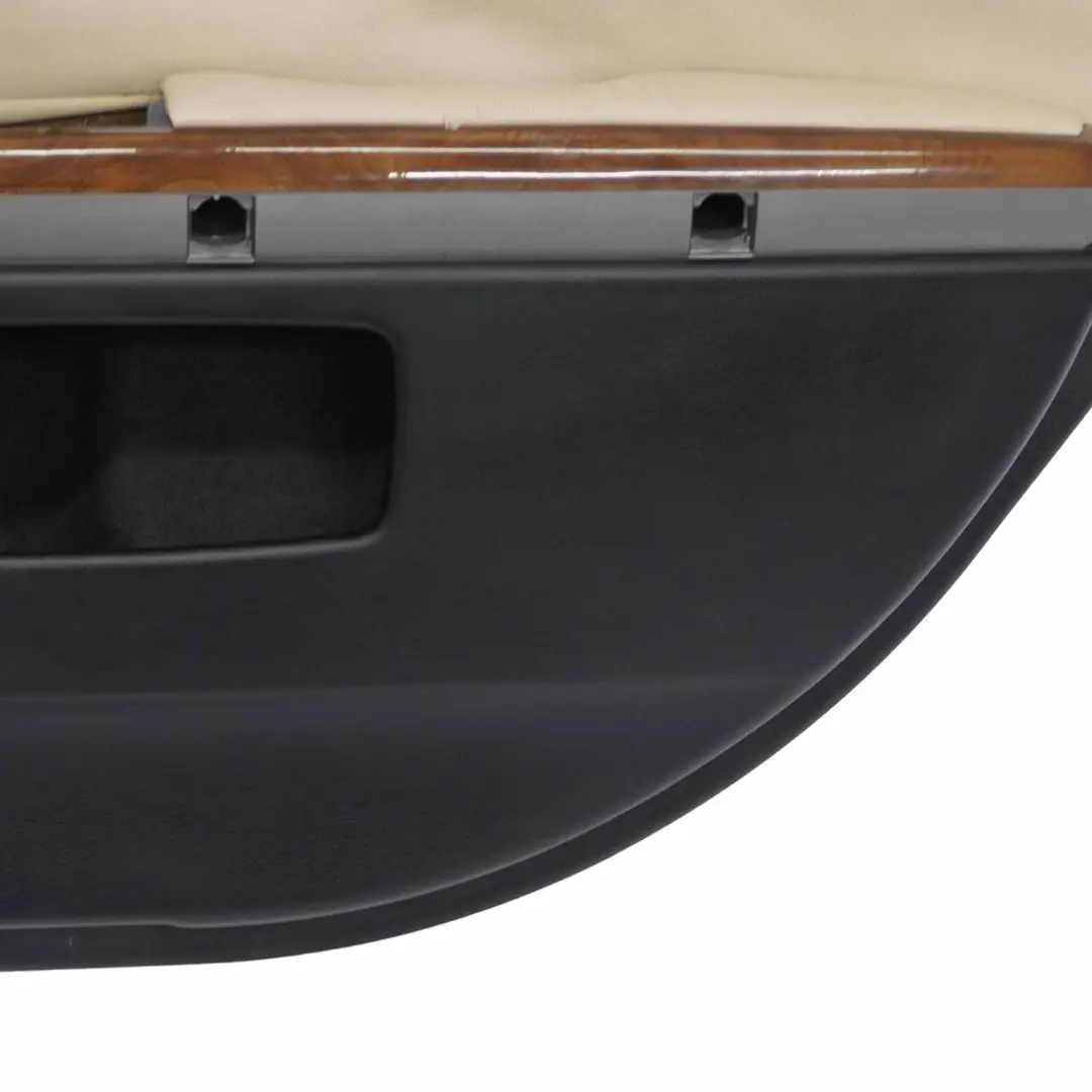 BMW E65 E66 Scheda Porta Posteriore Destra Fodera Pannello Pelle Crema Beige - SKU 9153602 - Numero di parte 9153602