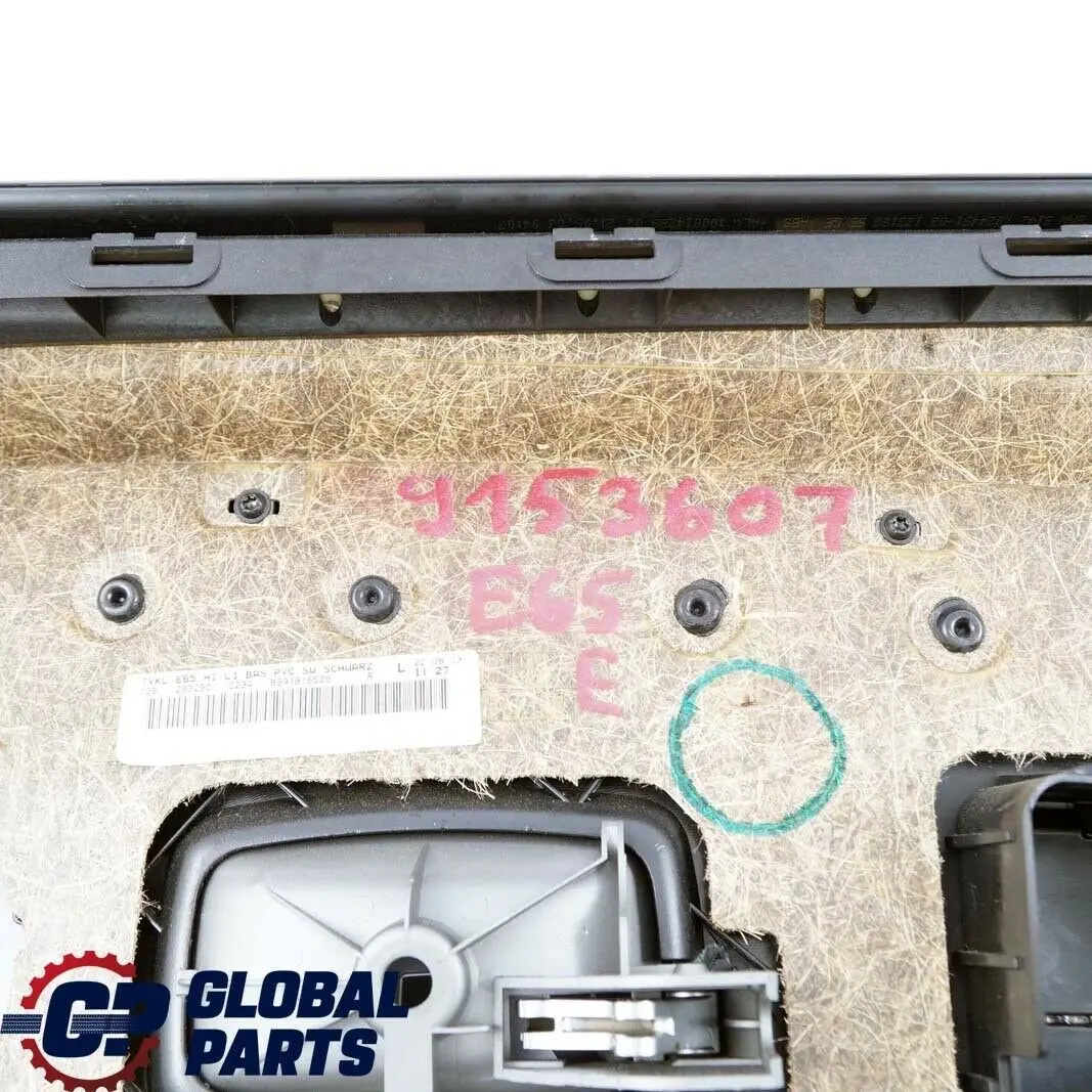 Boczek drzwi lewy tył schwarz skóra do BMW 7 E65 o numerze 9153607 BMW 7 E65 Boczek drzwi lewy tył schwarz skóra - SKU 9153607 - Numer Części 9153607