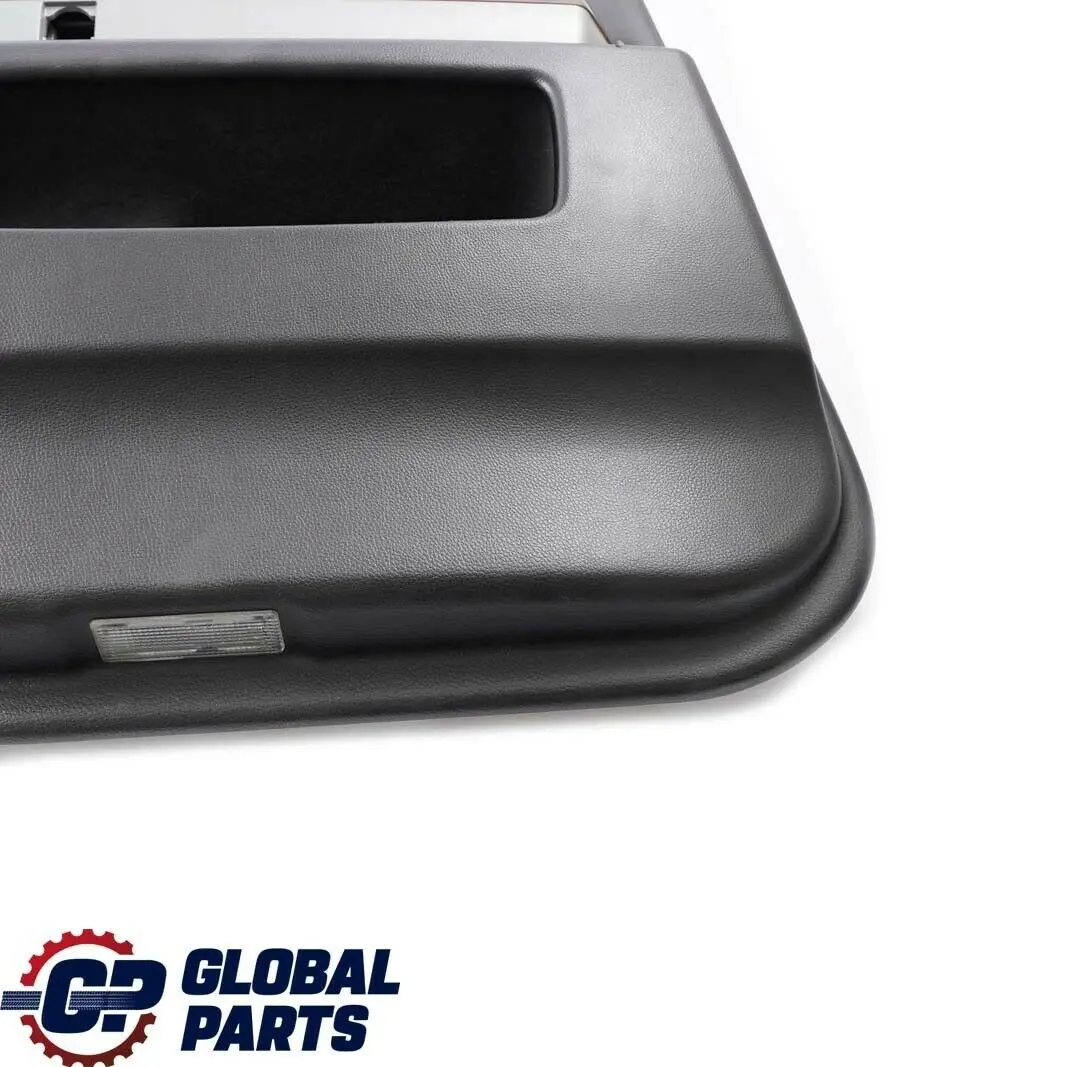BMW E65 Rear Left Door Card Leather Pearl Black Lining Trim - SKU 9153607 - Número de pieza 9153607