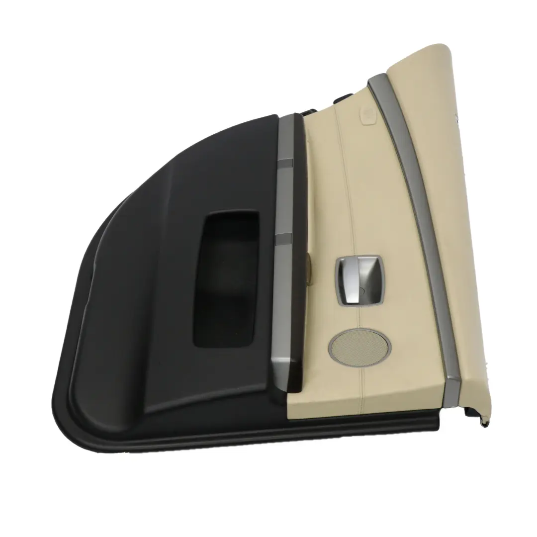 BMW E65 Carte de porte arrière gauche Garniture en cuir beige crème - SKU 9153613-1 - Numéro de pièce 9153613
