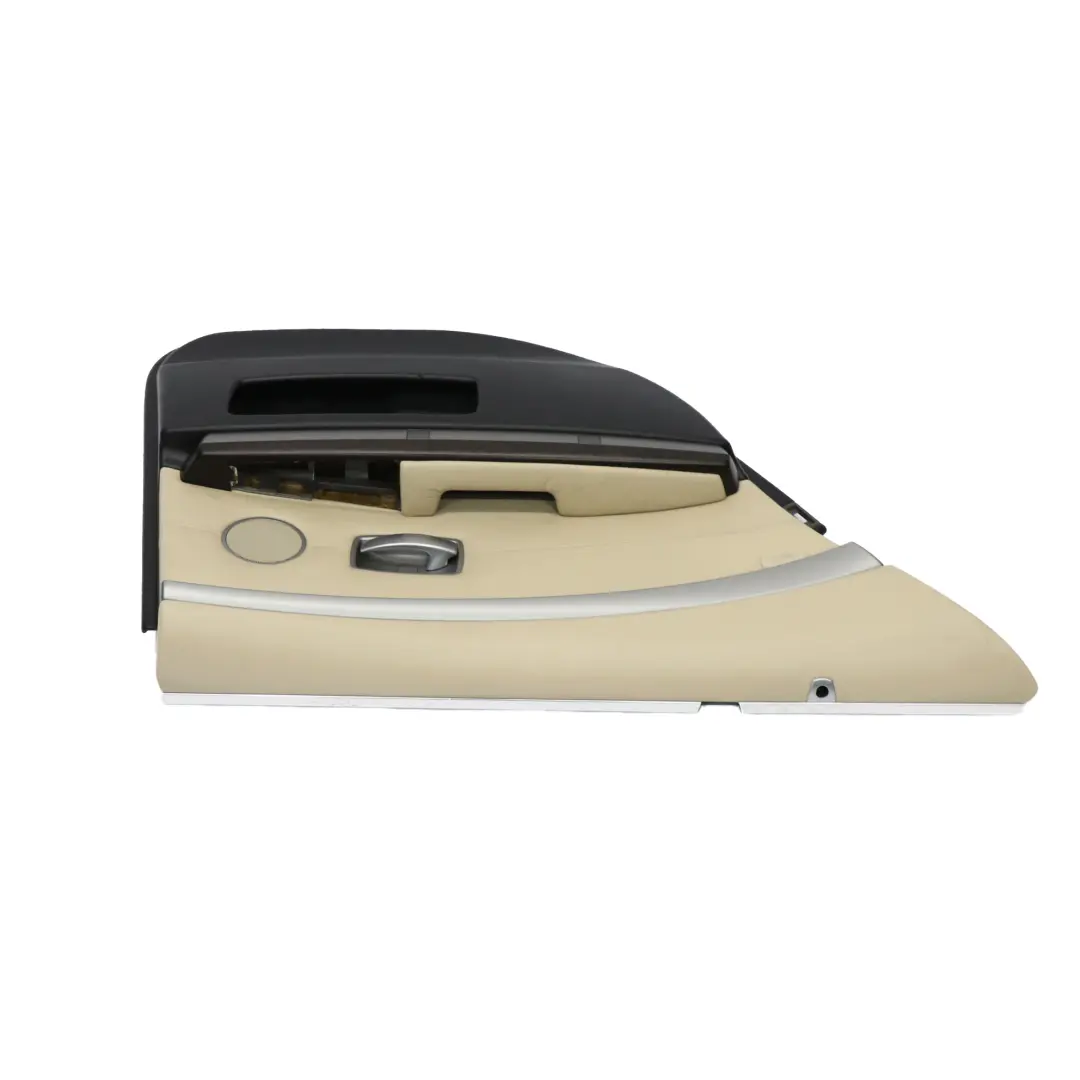 Scheda porta posteriore sinistra Pelle Crema Beige Rivestimento per BMW E65 con numero di parte 9153613 BMW E65 Scheda porta posteriore sinistra Pelle Crema Beige Rivestimento - SKU 9153613-1 - Numero di parte 9153613