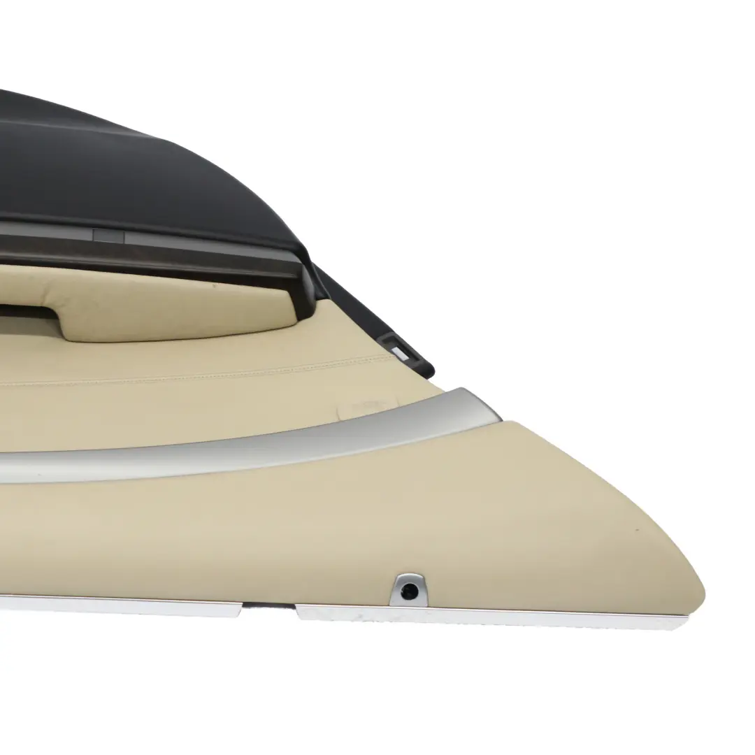 Scheda porta posteriore sinistra Pelle Crema Beige Rivestimento per BMW E65 con numero di parte 9153613 BMW E65 Scheda porta posteriore sinistra Pelle Crema Beige Rivestimento - SKU 9153613-1 - Numero di parte 9153613