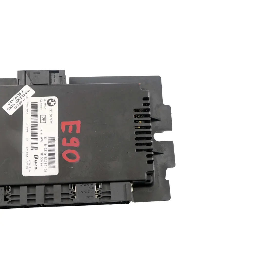 BMW E90 Modulo controllo luci vano piedi ECU NSW PL2 FRM II Lear - SKU 9153782 - Numero di parte 9153782