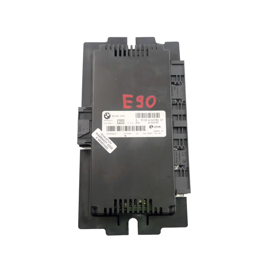 Footwell Light Control Module ECU NSW PL2 FRM II Lear pour BMW E90 à propos du numéro de pièce 9153782 BMW E90 Footwell Light Control Module ECU NSW PL2 FRM II Lear - SKU 9153782 - Numéro de pièce 9153782