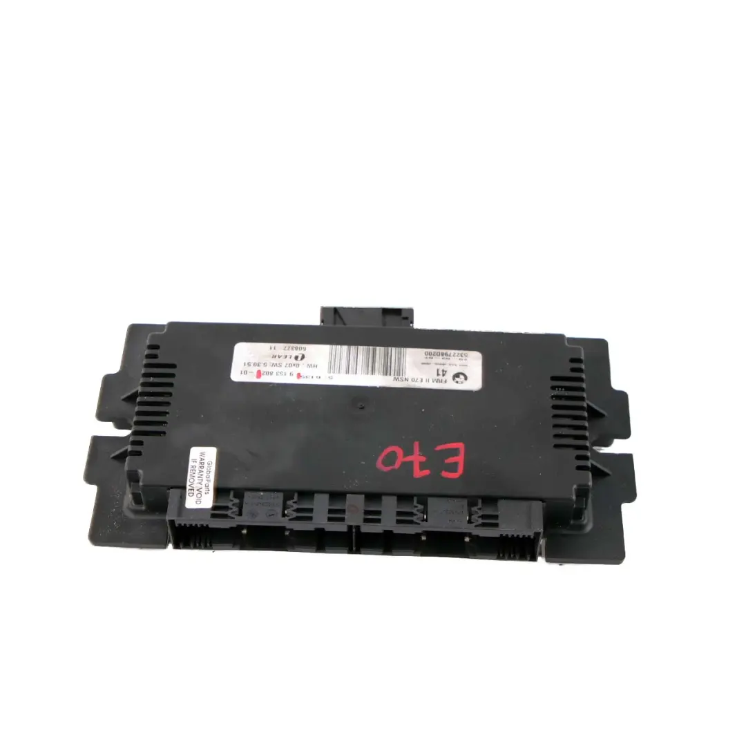 Footwell Light Module Control Unit ECU FRM II NSW Lear to BMW X5 E70 with Part number 9153802 BMW X5 E70 Footwell Light Module Control Unit ECU FRM II NSW Lear - SKU 9153802 - Part number 9153802