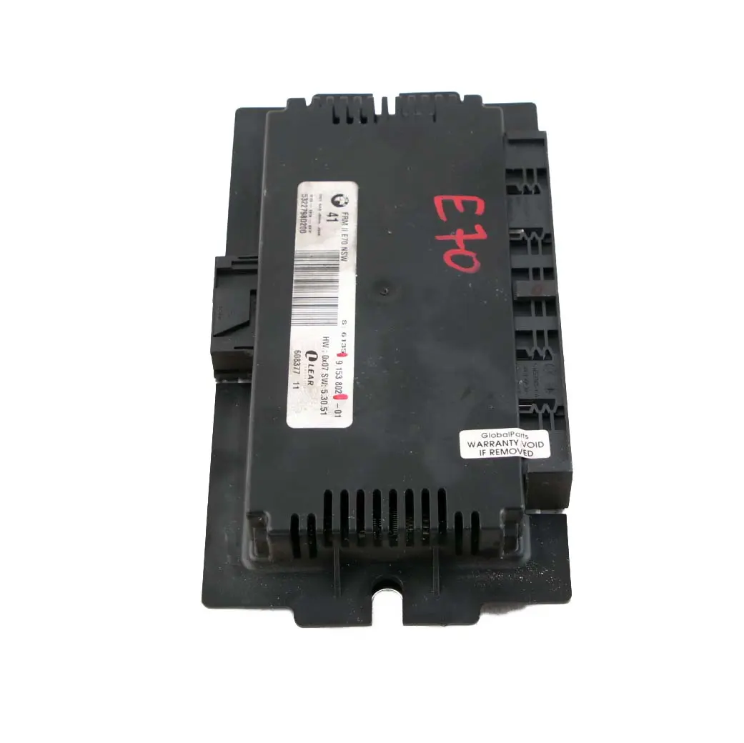 BMW X5 E70 Fußraumleuchte Modul Steuergerät ECU FRM II NSW Lear - SKU 9153802 - Teilenummer 9153802