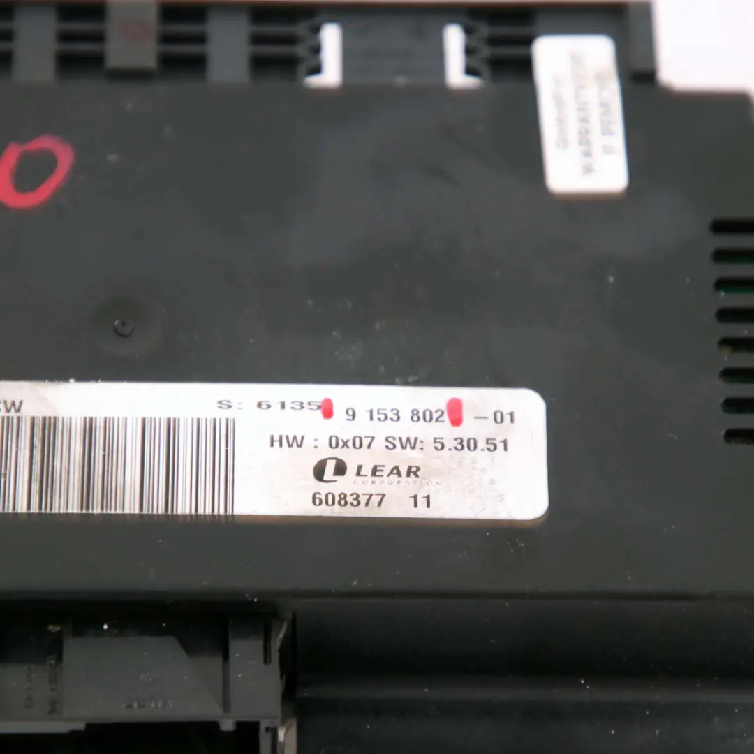 Modulo Luci Pedaliera Unità Controllo ECU FRM II NSW Lear per BMW X5 E70 con numero di parte 9153802 BMW X5 E70 Modulo Luci Pedaliera Unità Controllo ECU FRM II NSW Lear - SKU 9153802 - Numero di parte 9153802