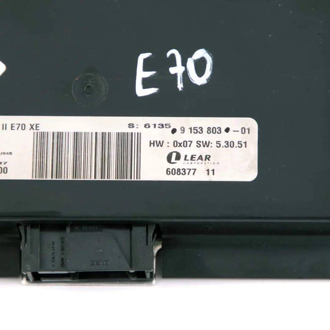 Luz Rayo Unidad De Control Modulo FRM II Lear para BMW E70 con número de pieza 9153803 BMW E70 Luz Rayo Unidad De Control Modulo FRM II Lear - SKU 9153803 - Número de pieza 9153803
