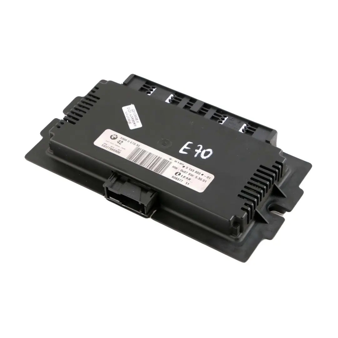 Luz Rayo Unidad De Control Modulo FRM II Lear para BMW E70 con número de pieza 9153803 BMW E70 Luz Rayo Unidad De Control Modulo FRM II Lear - SKU 9153803 - Número de pieza 9153803