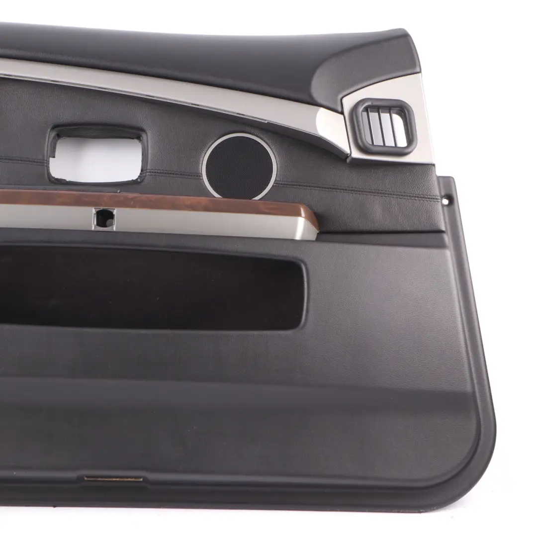 BMW E65 E66 Door Card Front Left N/S Door Lining Trim Leather Nasca Black - SKU 9154457-1 - Part number 9154457