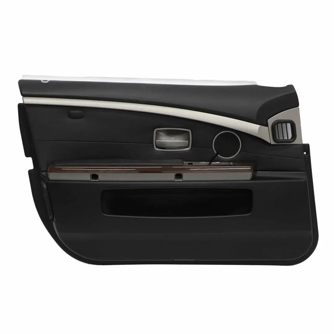 BMW E65 E66 Carte Garniture de Porte Avant Gauche Cuir Noir Nasca - SKU 9154457 - Numéro de pièce 9154457