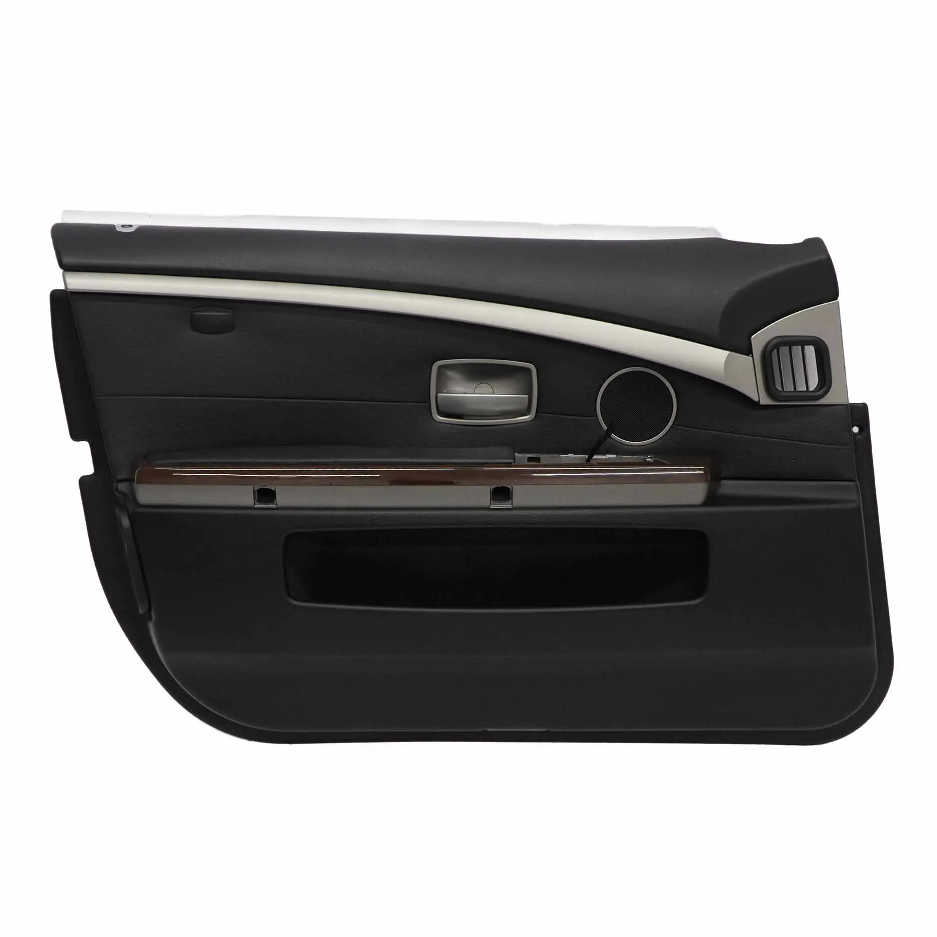 BMW E65 E66 Türverkleidung Abdeckung Vorne Links Leder Nasca Schwarz