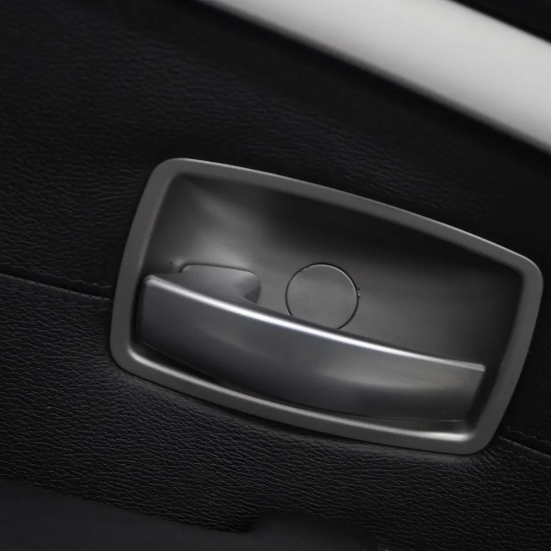 BMW E65 E66 Scheda Porta Anteriore Sinistra Rivestimento Porta Pelle Nasca Nero - SKU 9154457 - Numero di parte 9154457