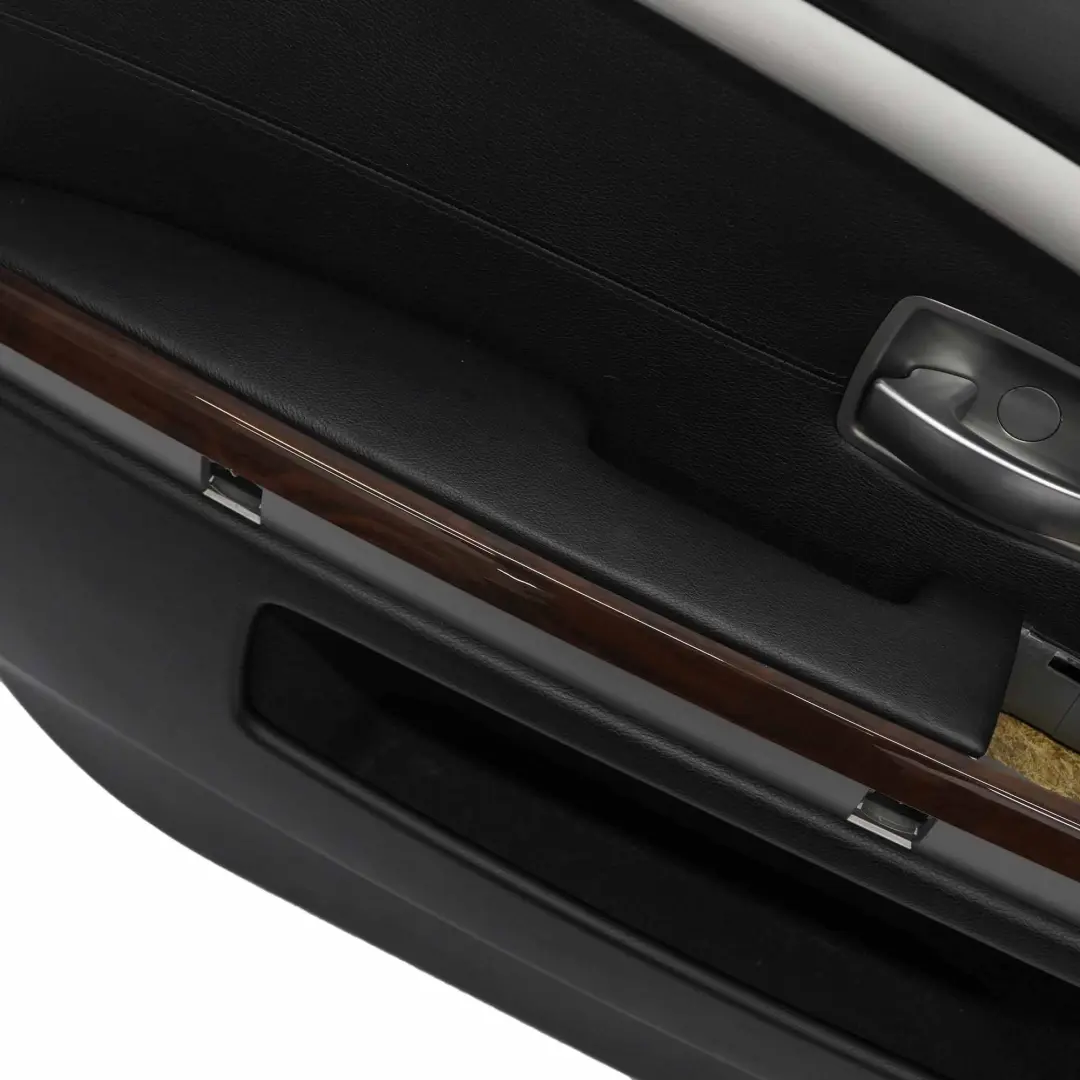 BMW E65 E66 Carte Garniture de Porte Avant Gauche Cuir Noir Nasca - SKU 9154457 - Numéro de pièce 9154457