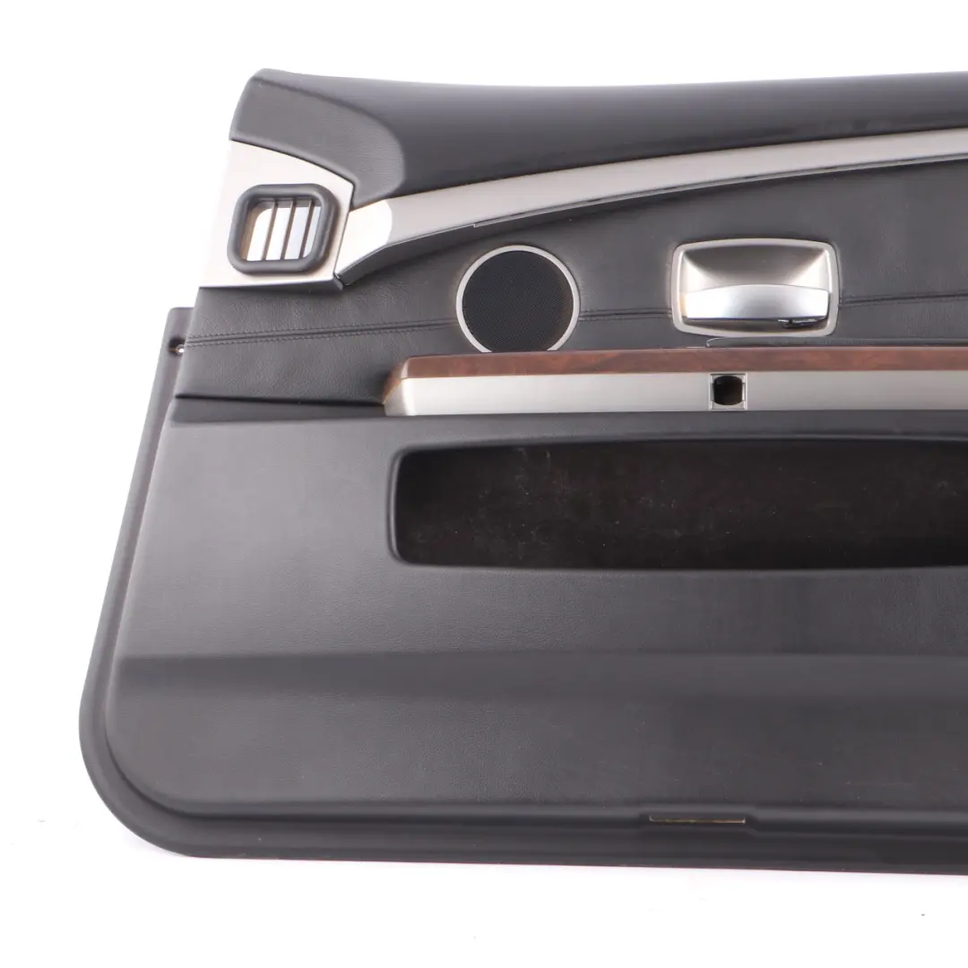 Door Card Front Right O/S Leather Nasca Black Lining Trim to BMW E65 E66 with Part number 9154458 BMW E65 E66 Door Card Front Right O/S Leather Nasca Black Lining Trim - SKU 9154458-1 - Part number 9154458