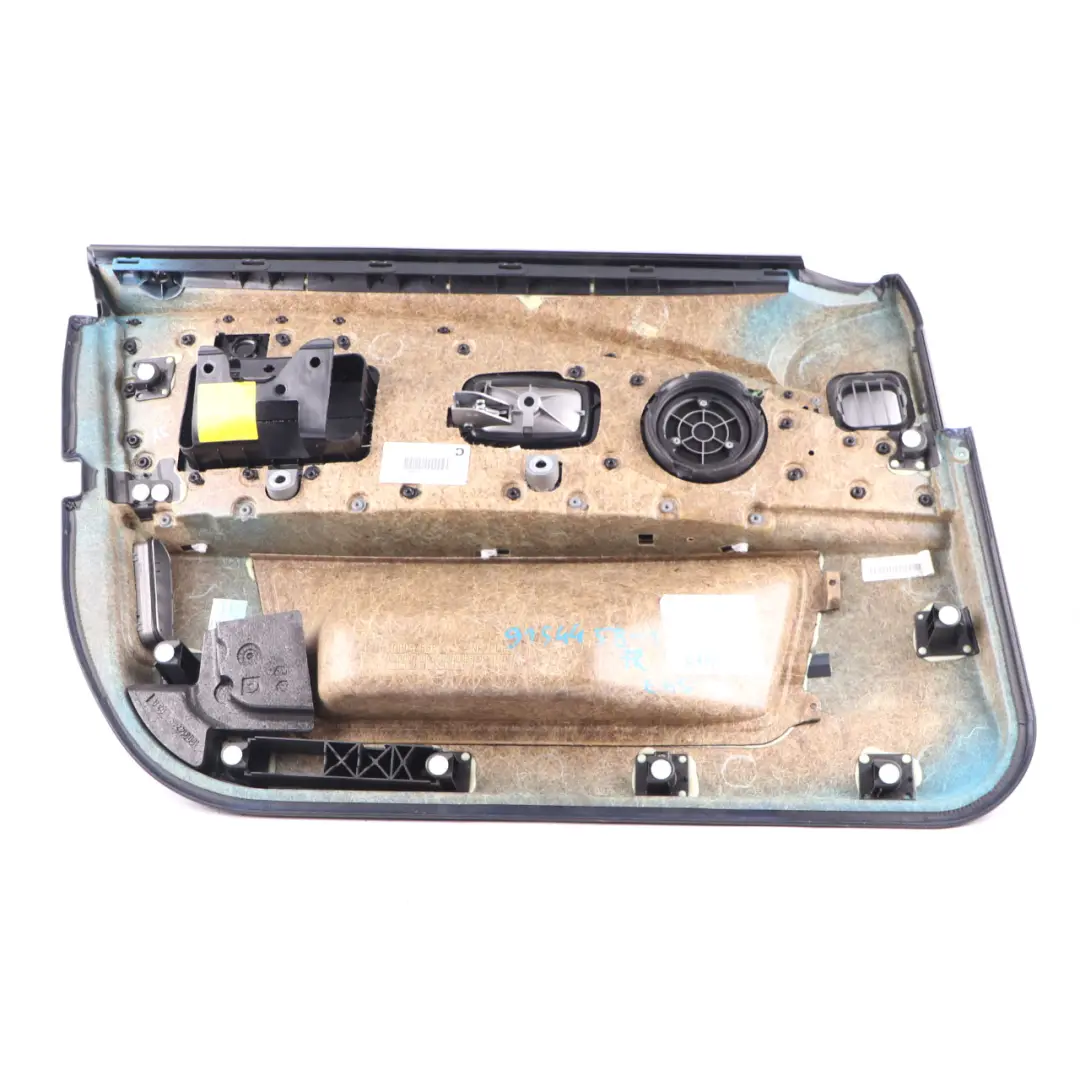 Door Card Front Right O/S Leather Nasca Black Lining Trim to BMW E65 E66 with Part number 9154458 BMW E65 E66 Door Card Front Right O/S Leather Nasca Black Lining Trim - SKU 9154458-1 - Part number 9154458