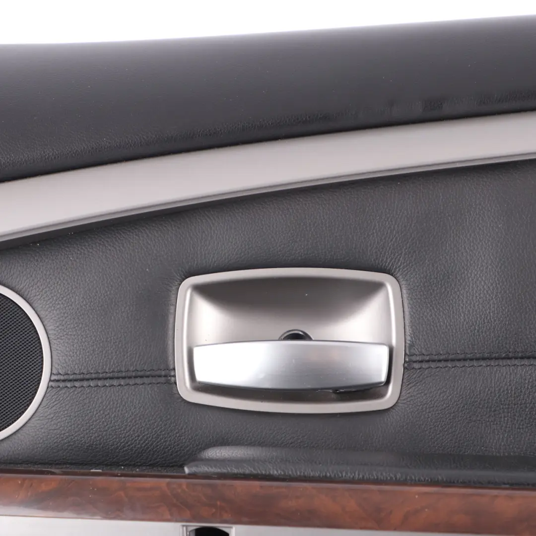 Door Card Front Right O/S Leather Nasca Black Lining Trim to BMW E65 E66 with Part number 9154458 BMW E65 E66 Door Card Front Right O/S Leather Nasca Black Lining Trim - SKU 9154458-1 - Part number 9154458