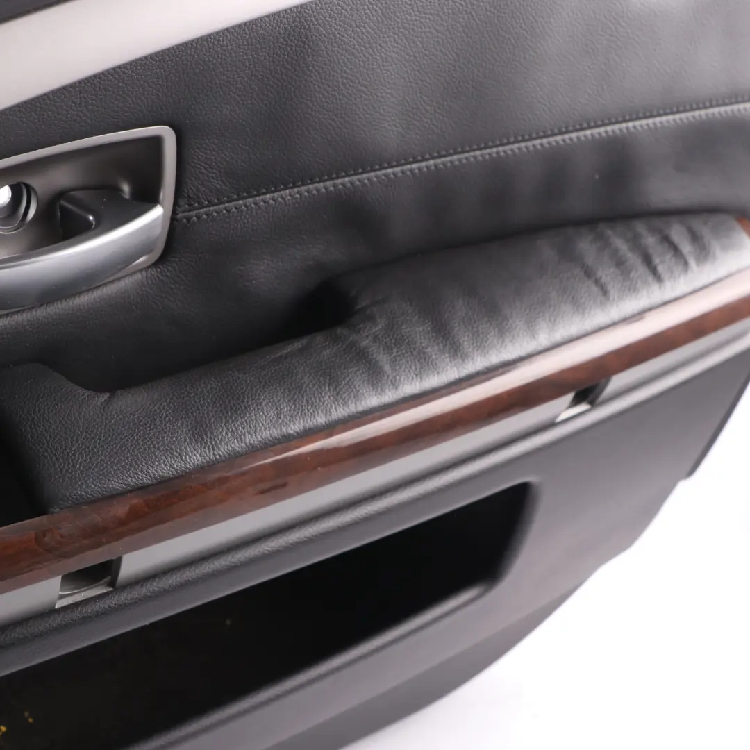 Door Card Front Right O/S Leather Nasca Black Lining Trim to BMW E65 E66 with Part number 9154458 BMW E65 E66 Door Card Front Right O/S Leather Nasca Black Lining Trim - SKU 9154458-1 - Part number 9154458