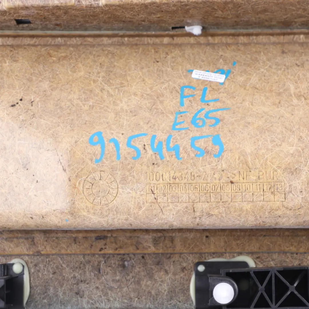 BMW E65 E66 Boczek Panel Drzwi Przód Lewy Skórzany Flanell Szary - SKU 9154459 - Numer Części 9154459