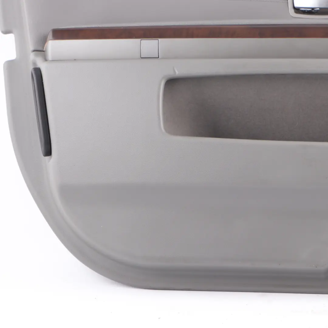 BMW E65 E66 Boczek Panel Drzwi Przód Lewy Skórzany Flanell Szary - SKU 9154459 - Numer Części 9154459