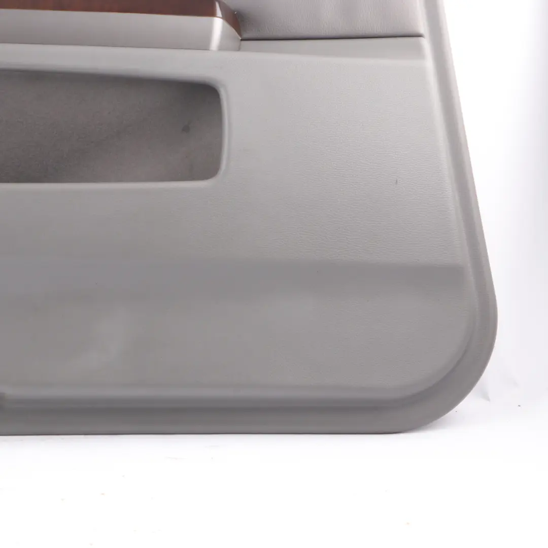 BMW E65 E66 Boczek Panel Drzwi Przód Lewy Skórzany Flanell Szary - SKU 9154459 - Numer Części 9154459