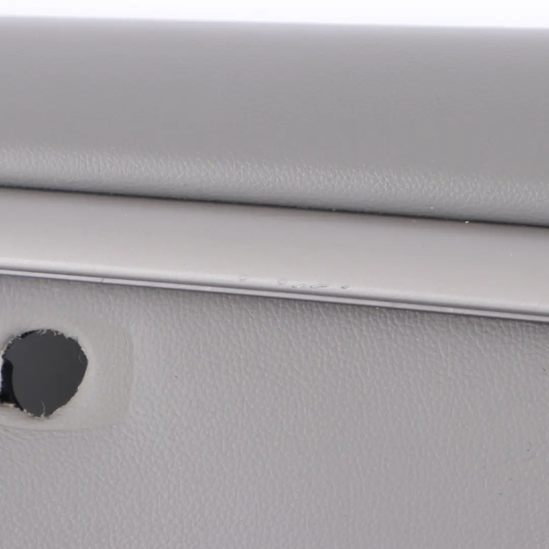 BMW E65 E66 Tarjeta Puerta Delantera Izquierda Revestimiento Cuero Flanell Gris - SKU 9154459 - Número de pieza 9154459