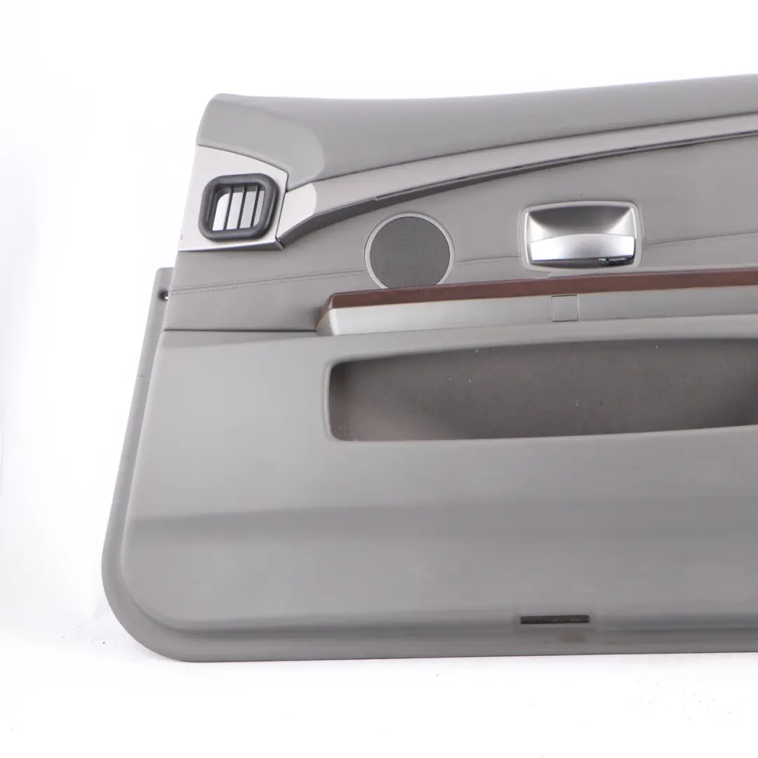 BMW E65 E66 Scheda Porta Anteriore Destra Fodera Pannello Pelle Flanell Grigio - SKU 9154460 - Numero di parte 9154460