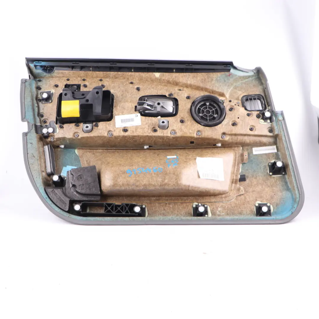 BMW E65 E66 Scheda Porta Anteriore Destra Fodera Pannello Pelle Flanell Grigio - SKU 9154460 - Numero di parte 9154460