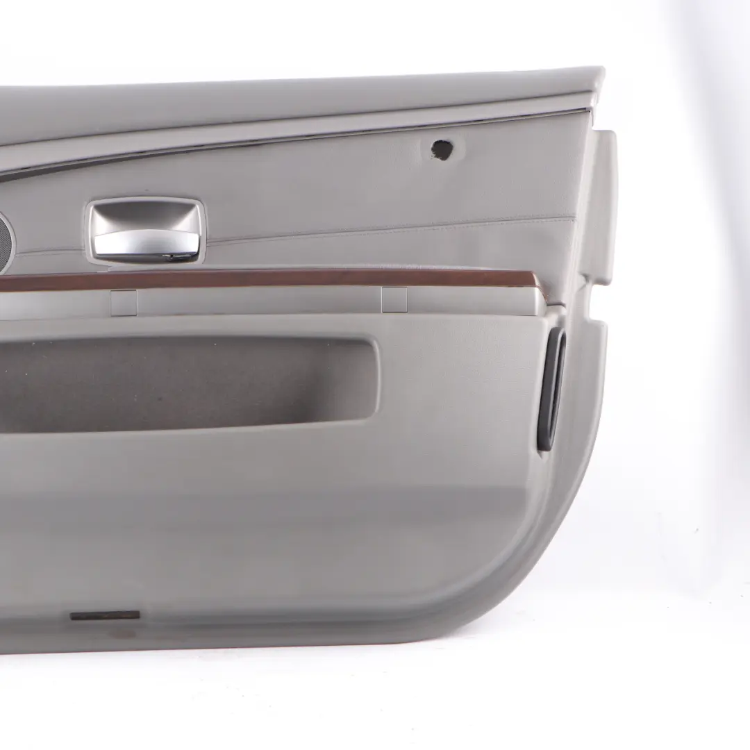 BMW E65 E66 Scheda Porta Anteriore Destra Fodera Pannello Pelle Flanell Grigio - SKU 9154460 - Numero di parte 9154460