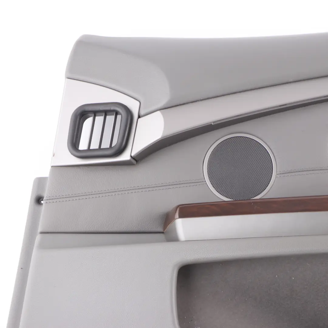 BMW E65 E66 Scheda Porta Anteriore Destra Fodera Pannello Pelle Flanell Grigio - SKU 9154460 - Numero di parte 9154460