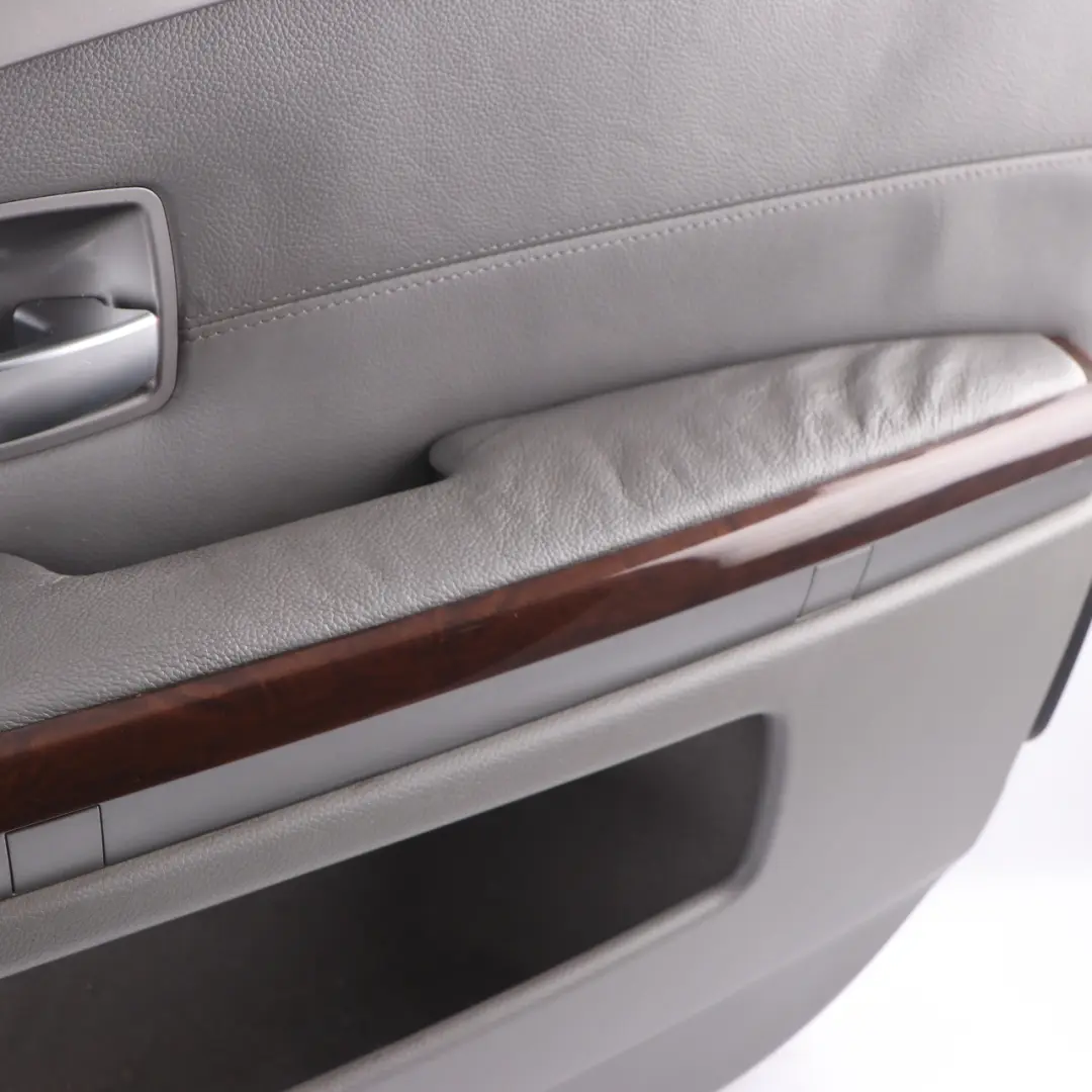 BMW E65 E66 Scheda Porta Anteriore Destra Fodera Pannello Pelle Flanell Grigio - SKU 9154460 - Numero di parte 9154460