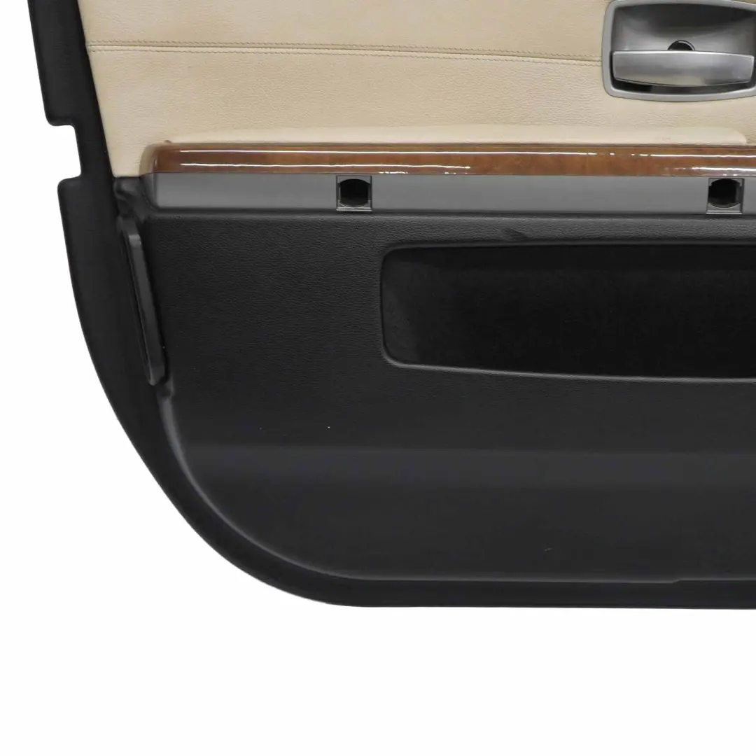 Tarjeta de Puerta Delantera Izquierda Puerta Forro Cuero Crema Beige para BMW E65 E66 con número de pieza 9154465 BMW E65 E66 Tarjeta de Puerta Delantera Izquierda Puerta Forro Cuero Crema Beige - SKU 9154465 - Número de pieza 9154465