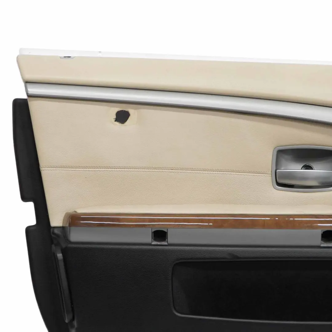 BMW E65 E66 Türkarte vorne links Türverkleidung Verkleidungstafel Leder Beige - SKU 9154465 - Teilenummer 9154465