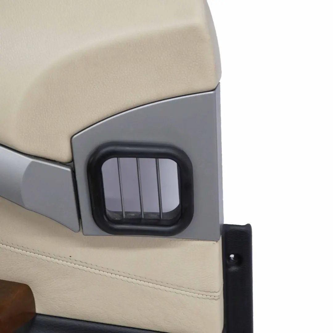 Scheda Porta Anteriore Sinistra Pannello Rivestimento Pelle Crema Beige per BMW E65 con numero di parte 9154465 BMW E65 Scheda Porta Anteriore Sinistra Pannello Rivestimento Pelle Crema Beige - SKU 9154465 - Numero di parte 9154465