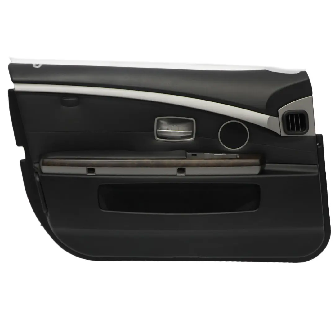 BMW E65 E66 Door Card Front Left N/S Door Lining Trim Panel Black Leather Pearl - SKU 9154471 - Part number 9154471